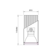 Spot NEO DOWNLIGHT negru/auriu 1xGU10 - imagine 5