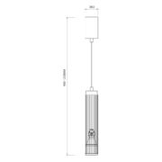 Pendul LED VERTICAL negru 1xGU10 - imagine 6