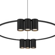Lampă suspendată GENESIS BLACK 10xGU10 - imagine 5