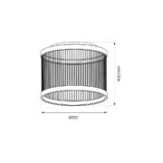 Lampă de tavan LED Guarda 43W diametru 51cm - imagine 5