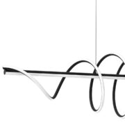 Lustra TWIST NEAGRĂ 90W LED - imagine 3