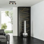 Plafoniera JOKER BLACK/WOOD 3xGU10