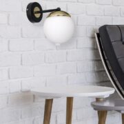 Aplica SPARTA BLACK / GOLD 1xE14